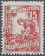 ** Triest - Zone B: 1953, Freimarke: Marke Jugoslawiens 15 Din Rot Mit Rotem Aufdruck, Type II, Zentriertes Luxus - Mint/hinged