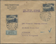 Br Tschechoslowakei: 1933, Airmail 4 K. (2) Tied "KARLSBAD K V 27 XI.33" To Air Mail Cover To Singapore, On Rever - Covers & Documents