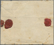 Br Türkei: 1865, Cover With Two Single 25 Pia. Orange-red In Deep Bright Shade, And Three Single 5 Pia. Carmine, - Covers & Documents