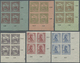 Delcampe - **/ Ungarn: 1913, Turul And King Franz Josef 1 F.-5 Kr. Imperforated, Complete Set Of 4 From The Lower Right Corne - Lettres & Documents