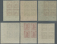 Delcampe - **/ Ungarn: 1913, Turul And King Franz Josef 1 F.-5 Kr. Imperforated, Complete Set Of 4 From The Lower Right Corne - Lettres & Documents