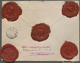 Br Ungarn: 1916, 30 F Und 60 F Auf Zwei Zensurbriefen Von Budapest Nach Erfurt, Rückseitig Roter Stempel "Militär - Lettres & Documents