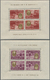 Delcampe - ** Ungarn: 1947, 8 F To 70 F Roosevelt In Eight Tete-beche Blocks (each Two Pairs) - Lettres & Documents