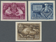 ** Ungarn: 1950, Hungary, Chess, 3 Values, Imperforated, Mnh - Lettres & Documents