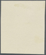 (*) Ungarn - Telegraphenmarken: 1873, 1 Forint, Ungezähnter Probedruck In Blau Auf Papier Ohne Gummi, Teils Auf Un - Télégraphes
