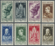 ** Vatikan: 1936, 5 C To 5 L Complete Set, Mint Never Hinged (partly Little Tinted Stripes On The Gum) - Lettres & Documents