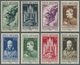 ** Vatikan: 1936, 5 C To 5 L Complete Set Mint Never Hinged (partly Little Tinted Stripes On The Gum) - Lettres & Documents