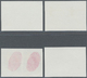 ** Vereinte Nationen - Wien: 1984. Ungezähntes Paar + Probedruck (7 Phasen) In Paaren Für Den 3.50s-Wert Der Ausg - Unused Stamps