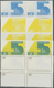 ** Vereinte Nationen - Wien: 1984. Progressive Proof (8 Phases) In Blocks Of 4 For The 9s Value Of The Issue "Uni - Neufs