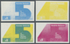 ** Vereinte Nationen - Wien: 1990. Ungezähnte Einzelmarke + Probedruck (8 Phasen) In Einzelmarken Für Den 9s-Wert - Unused Stamps