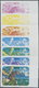 ** Vereinte Nationen - Wien: 1991. Progressive Proof (13 Phases) In Se-tenant Blocks Of 4 For The Complete Set "E - Unused Stamps
