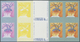 ** Vereinte Nationen - Wien: 1998. Progressive Proof (8 Phases) In Blocks Of 4 For The 4.50s Value Of The Set "Hu - Neufs