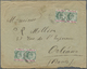 Br Zypern: 1902, Envelope Addressed To France Bearing SG 50, ½p Green And Carmine (4) Tied By Larnaca/Offical Pai - Autres & Non Classés