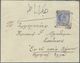 Br Zypern: 1906. Envelope Addressed To Greece Bearing SG 53, 2p Blue And Purple Tied By Rizokarpaso Squared Circl - Other & Unclassified