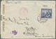 Br Zypern: 1941. Envelope (tears) Addressed To New Zealand Bearing SG 156, 2½p Blue Tied By Vavla/G.R. Rural Serv - Other & Unclassified