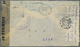 Br Zypern: 1944. Air Mail Envelope (vertical Folds) Addressed To Guatemala Bearing SG 152, ½p Green, SG 157, 4½p - Other & Unclassified