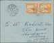 Br Zypern: 1950. Envelope Addressed To Wales Bearing SG 154, 1p Orange (pair) Tied By Kalo Mylos/G.R. Rural Servi - Autres & Non Classés