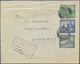 Br Zypern: 1950. Air Mail Envelope (tear At Top,creases) Addressed To St Lucia, British West Lndies Bearing SG 15 - Autres & Non Classés