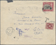 Br Zypern: 1951. Envelope (faults,tears) Addressed To Egypt Bearing SG 155b, 2p Carmine And Black. Tied By Nicosi - Other & Unclassified