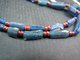 FREE SHIPPING. A Necklace Of Roman Blue Glass Beads - 100 To 300 AD. FREE SHIPPING. - Archéologie