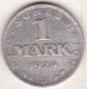 1 Mark 1924 J (HAMBOURG) , En Argent - 1 Mark & 1 Reichsmark