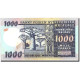 Billet, Madagascar, 1000 Francs = 200 Ariary, Undated, Undated, KM:65a, TTB - Madagaskar