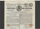 Journal De Falaise N° 47 1837 Pour La Ville Et L'Arrondissement / Nouvelles Locales,histoire,annonces Judiciaires Etc. - 1800 - 1849