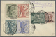 Brfst/Br Ägäische Inseln: 1917/1928, Italy Used In The Aegean, Lot Of Six Pieces And One Cover With Italian F - Egeo