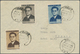 Br/ Albanien: 1937/1947, Lot Of Five Philatelic Covers/card, Incl. 1945 People's Army Complete Set On Il - Albanien