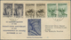 Br/ Albanien: 1937/1947, Lot Of Five Philatelic Covers/card, Incl. 1945 People's Army Complete Set On Il - Albania