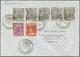 Br/GA Andorra - Spanische Post: 1934/1990 (ca.), Mehr Als 400 Briefe, Karten Und Ganzsachen In 5 Briefalbe - Other & Unclassified
