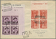 Br/ Andorra - Spanische Post: 1948/1953, Nationale Symbole: 28 Briefe Und Karten, Dabei Einschreiben, Fl - Altri & Non Classificati