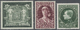 O/**/* Belgien: 1849/1985, Sammlung In 3 Vordruckalben, Ab Mi. Nr. 1/2 Mit Einigen Besseren Werten, Ebenso - Autres & Non Classés