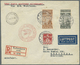 Br/GA Dänemark: 1808/1934, Lot Of Seven Better Entires (single Lots), Comprising Attractive Frankings, Reg - Covers & Documents