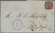 Br Dänemark: 1827/1867, Lot Of Nine Entires From One Pre-philatelic Letter, Main Value Frankings 4s. Br - Storia Postale