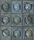 O Frankreich: 1849, Ausgabe Ceres, Mehrfachposten Mit Vielen Vollrandigen Gut Erhaltenen Stücken In Un - Used Stamps