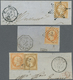 Delcampe - Frankreich: 1852/1869; Die Napoleon III-Ausgaben; Diese Reizvolle Dublettenpartie Beginnt Mit Vier E - Used Stamps