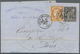 Br Frankreich: 1856/1882, Lot Of Five Entires, E.g. "Empire Nd" 20c. Blue (4) On Cover To England, 80c. - Gebruikt