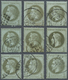 O Frankreich: 1862, Ausgabe Napoleon Gezähnt, Mehrfachposten Von MiNr. 18, 19(19x), 20, 22(9x), 23(42x - Oblitérés