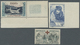 **/*/O Frankreich: 1862/1960, Chiefly Mint Lot Of Better Issues, E.g. 1862 "Empire Dt." 20c. Blue Horiz. Pa - Used Stamps