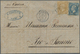 Br Frankreich: 1865/1872, Lot Of Eight Lettersheets With Napoloen And Ceres Frankings To Brazil/Argenti - Used Stamps