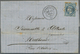 Br Frankreich: 1870, ALSACE-LORRAINE, Five Letters With French Post Franked With 20 Cent. Napoleon Sent - Used Stamps