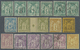 O/(*)/* Frankreich: 1876/1900 (ca.), Spezialisierte Partie Der Ausgaben ALLEGORIE Mit Farben, Typen, Stempel - Used Stamps