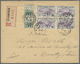 Delcampe - Br Frankreich: 1900/1960, Absolutely Awesome Collection Of Blocks Of Four On Entires Bearing 450 Envelo - Used Stamps