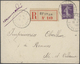 Delcampe - Br Frankreich: 1910/50 (ca.), Sammlung Von Ca. 335 Einschreibe-Briefen, Sehr Spezialisiert Mit Vielen T - Oblitérés