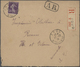 Delcampe - Br Frankreich: 1910/50 (ca.), Sammlung Von Ca. 335 Einschreibe-Briefen, Sehr Spezialisiert Mit Vielen T - Gebruikt