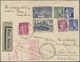 Br Frankreich: 1923/1940, Group Of 13 Covers/cards, Comprising Registered, Censored And Airmail, Ms. Ca - Gebruikt