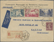 Br Frankreich: 1923/1940, Group Of 13 Covers/cards, Comprising Registered, Censored And Airmail, Ms. Ca - Usati