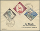 Delcampe - Br Frankreich: 1925/1962, Frankreich Und Kolonien, Partie Von Ca. 57 Belegen, Dabei Dekorative Flugpost - Used Stamps