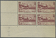 **/* Frankreich: 1938, Freimarke 3 Fr. 'Avignon' Bestand Mit 38 Viererblocks Aus Der Linken Unteren Bogen - Used Stamps